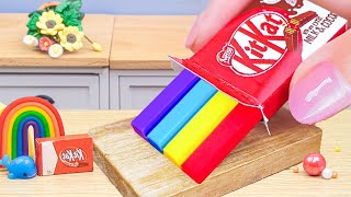 Amazing Rainbown Kitkat Cake 🍫 Sweet Miniature Kitkat Cake Recipes 🌈 Chocolate Cakes Recipes