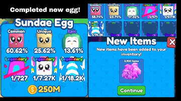 I completed the SUNDAE egg in mining simulator 2