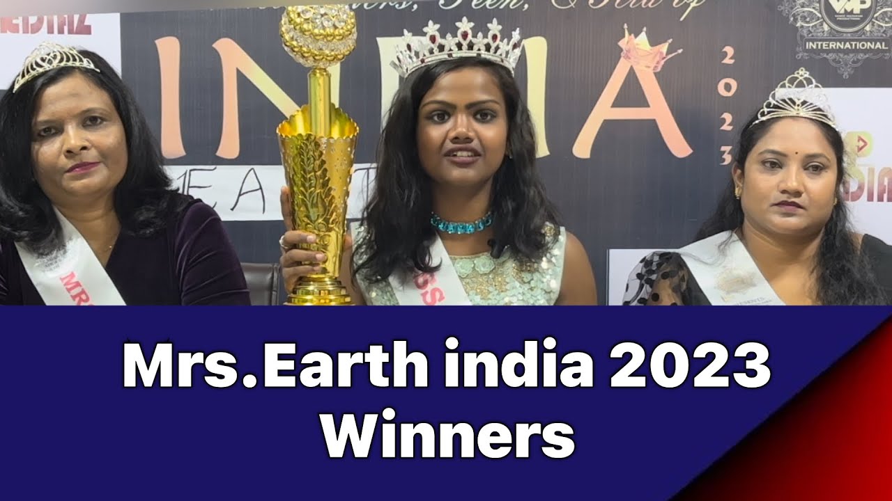 Mrs.Earth india 2023 winners | Married Womens beauty pageant | VMP ...