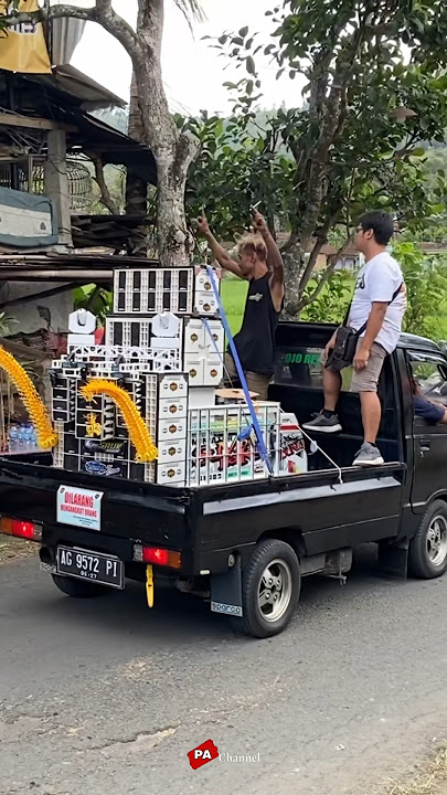 Miniatur sound blizzard naik mobil pick up karnaval dawuhan Trenggalek