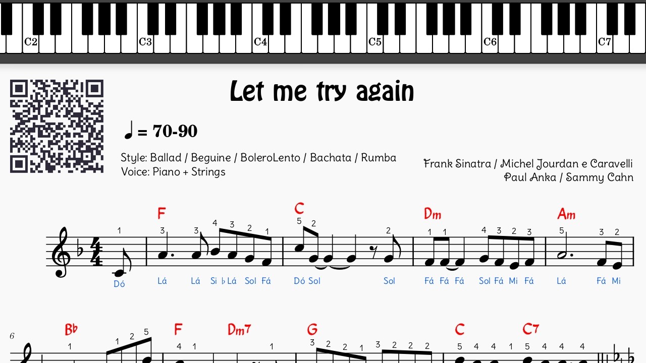 🎼 Let me try again - 494 - Tutorial Partitura Fácil 2