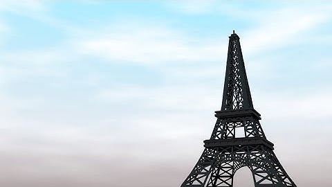 How to make Eiffel Tower Low poly in blender