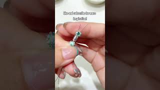 Diy Cute Beaded Bracelet Making | Precious rhinestones simple bracelet design #diybeadedjewelry