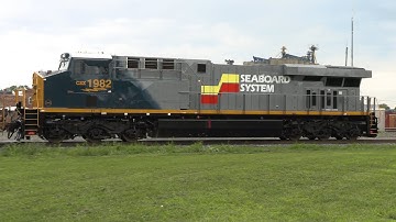 CSX 1982 Seaboard System Heritage Unit in Deshler Ohio - July 12 2023