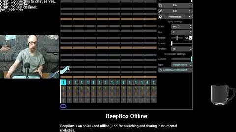 Making 8-bit music (via BeepBox) for the first time.