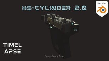 Sci-Fi Weapon HS-CYLINDER 2.0 Model - Blender