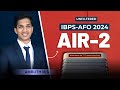 Ibpsafo 2024 topper air2 complete preparation strategy  by mr amruth technovimalp