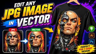 How to Edit Any JPG Image into Vector for T-Shirt Printing | CorelDRAW Tutorial