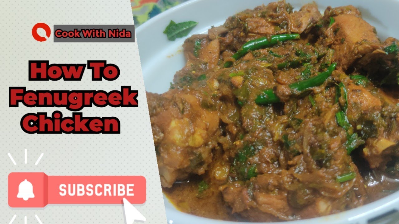 Winter Special Methi Chicken Recipi / How To Make Fenugreek Chicken