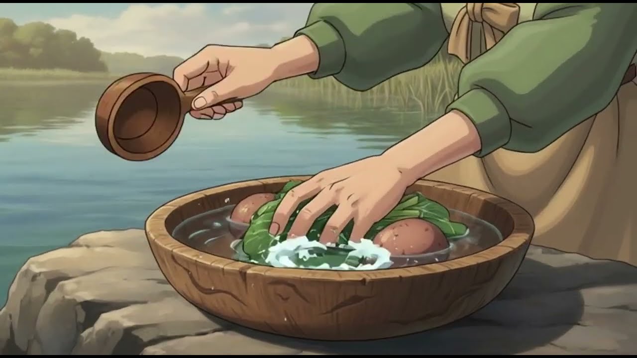 Floating Garden Serenity 🌿 | Bamboo Harvest & Cozy Ghibli-Style Living