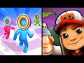 Layer Man Vs Subway Surfers 🏃🧑‍🚒🍭🛟 Max All Levels Android iOS Gameplay Ep 9