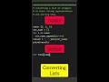 Converting lists made easy