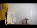 HOW TO MAKE A FASHIONABLE 3D WALL / NEW CREATIVE DESIGN