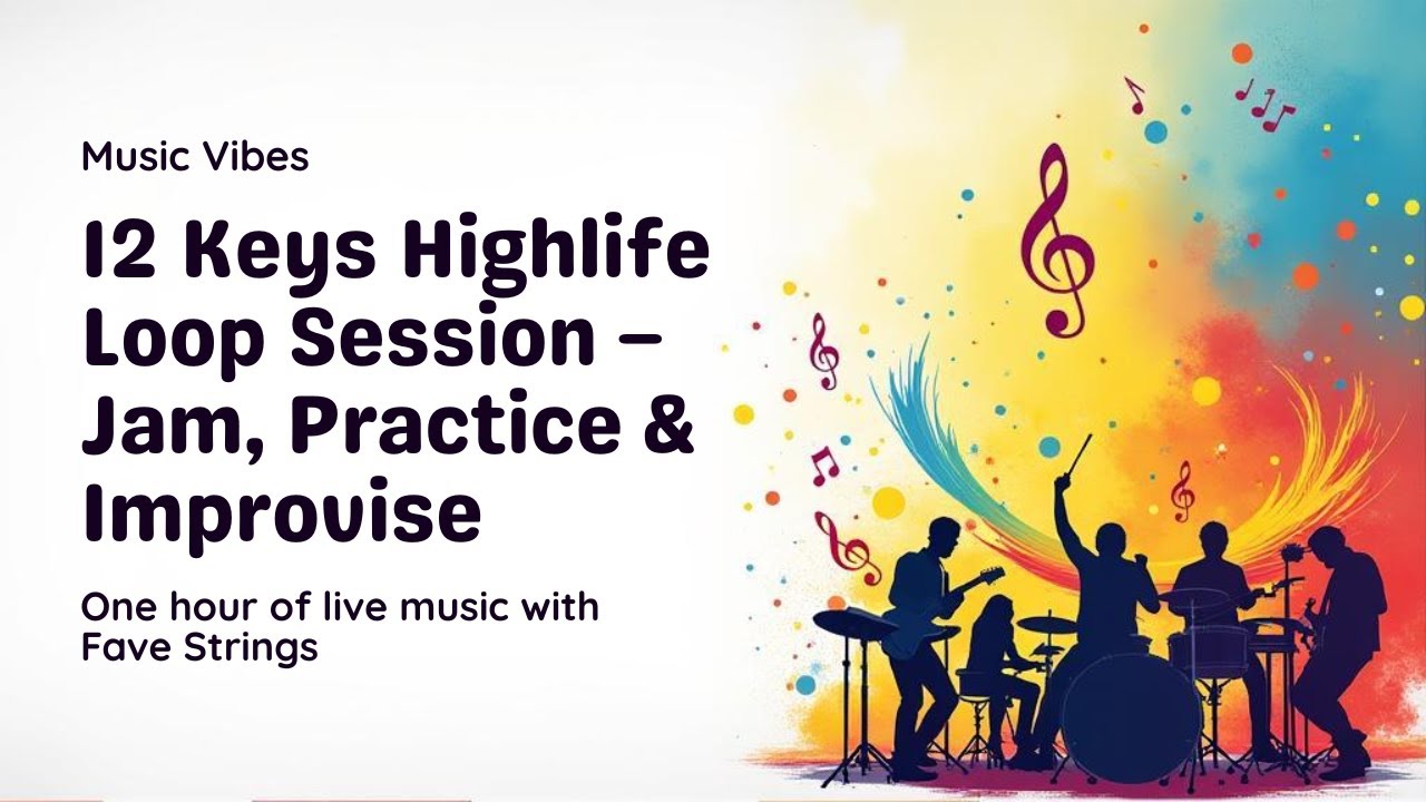 Highlife Guitar Practice Jam Track in All 12 Keys- Live Session - YouTube