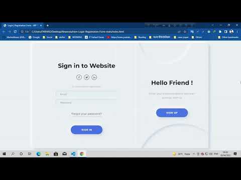 Awesome Login Form Create HTML & CSS & JS | Transparent Login Form