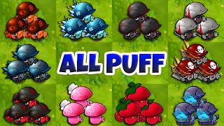Plants Vs Zombies: 5 All PUFF Plants Fusion Vs 30 Ultimate Zombies - PVZ Fusion 3.0