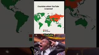 Countries Where Youtube Is Banned map shorts