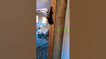 Using a laser level, installing ceramic tiles has become a priority#shorts #tiles