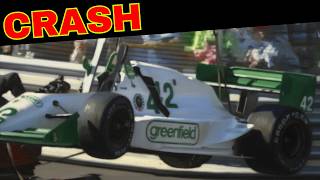 Michael Greenfield Injured in Crash (1990 CART Nazareth)