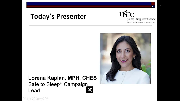 2019-10-08 CDC-USBC Webinar: Safe Infant Sleep Practices: Integrating Breastfeeding & Safe Sleep