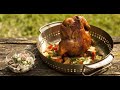 Курица, запечённая целиком с овощами | Лазерсон. Гриль