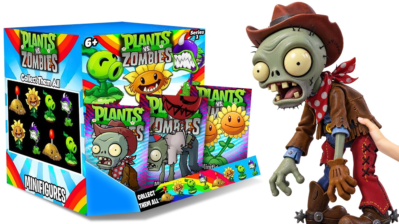Opening LARGEST Plants Vs Zombies MYSTERY BOX! NEW ZOMBIES EXE, PeaShooter FUSION Minifigures