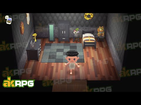 Log Style Bedroom Design In Animal Crossing - Decorate Your Bedroom Wooden Set Furniture Items