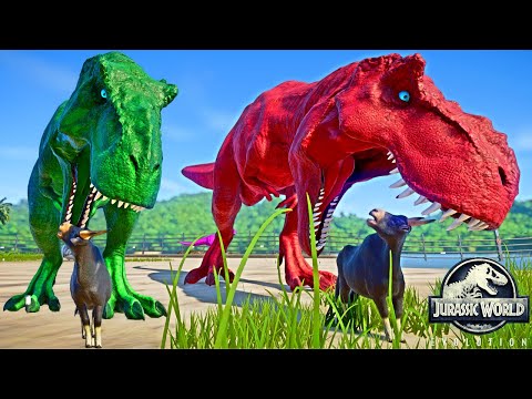 Tirex vs Spinosaurus, Ultimasaurus, Indoraptor, Trex Dinosaurs Fighting 🌍 Jurassic World Evolution