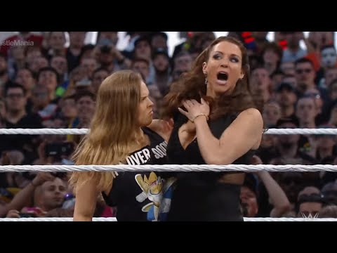 Stephanie McMahon Tangles With Ronda Rousey WrestleMania 31 