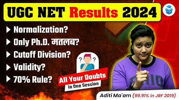 UGC NET 2024 || Only PhD? Cutoff Division? Normalization? 70% Rule? || JRFADDA