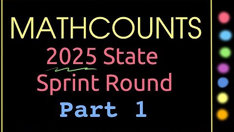 2025 State Sprint Part 1