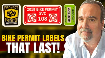 Custom Bike Permit Registration stickers, labels. Bicycle Stickers. Small Company. www.imprints.com