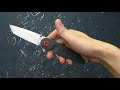 Video: มีดพับ Chamberlain Design Falco Flipper Knife Titanium (3.6" M390 Stonewash)