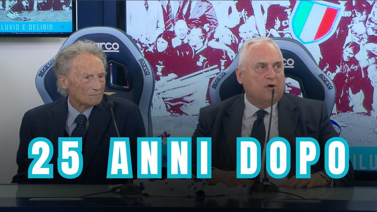 25 anni dopo lo Scudetto della Lazio: Lotito e Cragnotti insieme a Formello