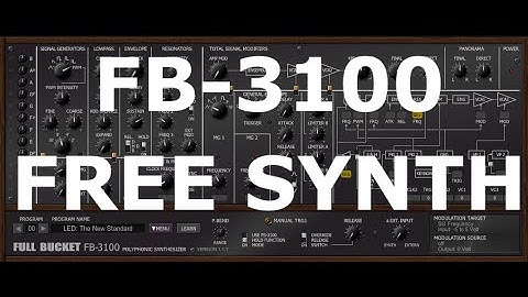 FB-3100 by Full Bucket Music: my favourite presets of a great virtual analog FREE VST/AU Synthesizer