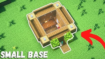 Minecraft: How To Make a Small Underground House / Base Easy Tutorial ‼️