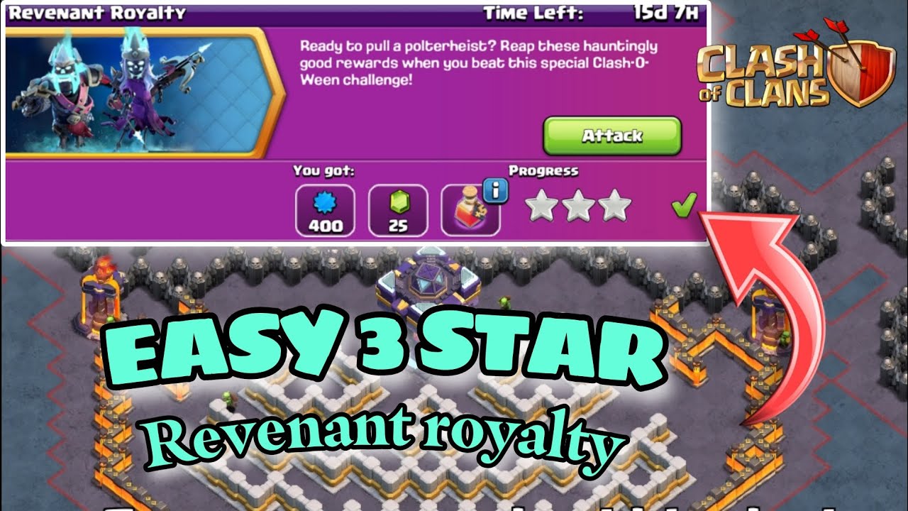 easiest way to 3 star The  REVENANT ROYALTY Challenge 2023 (Clash of Clans)