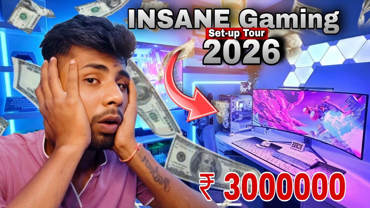 INSANE Gaming Setup Tour 2026 😱 ₹30,00,000 Setup Reveal! - YouTube