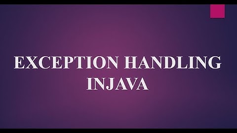 Exception Handling In Java | Exception Handling In Java With Examples | Java exception(PART-1)