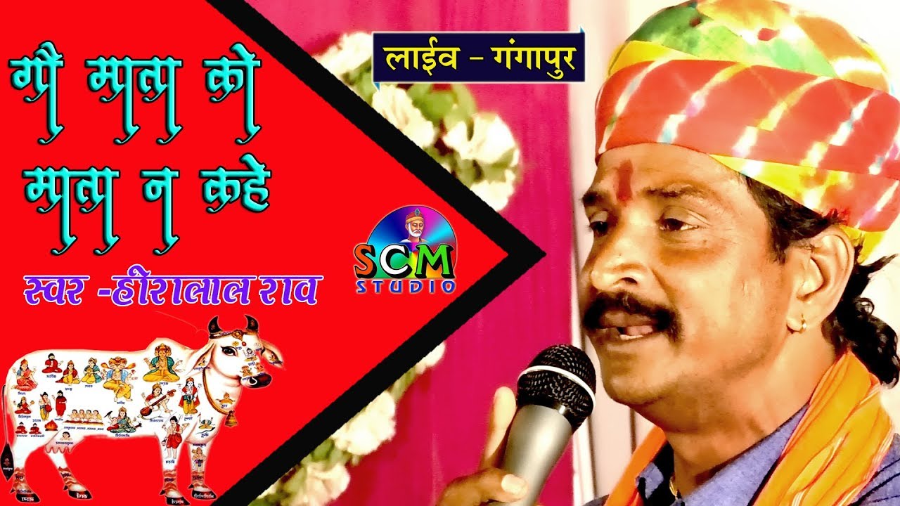 गौ माता का बहुत ही सुन्दर भजन !! Heera Lal Rao !! Live गंगापुर