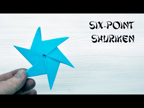 Video: DIY Origami Nija hvězda: 6 kroků