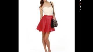 Red Pleated Skirt | Womens Pleated Skirt Romance