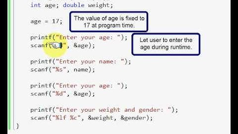 C Programming Series: scanf() function