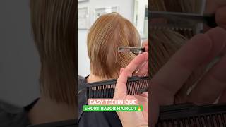 EASY TECHNIQUE SHORT PIXIE RAZOR HAIRCUT: Complete Tutorial Linked Below! 🔥🔥🔥