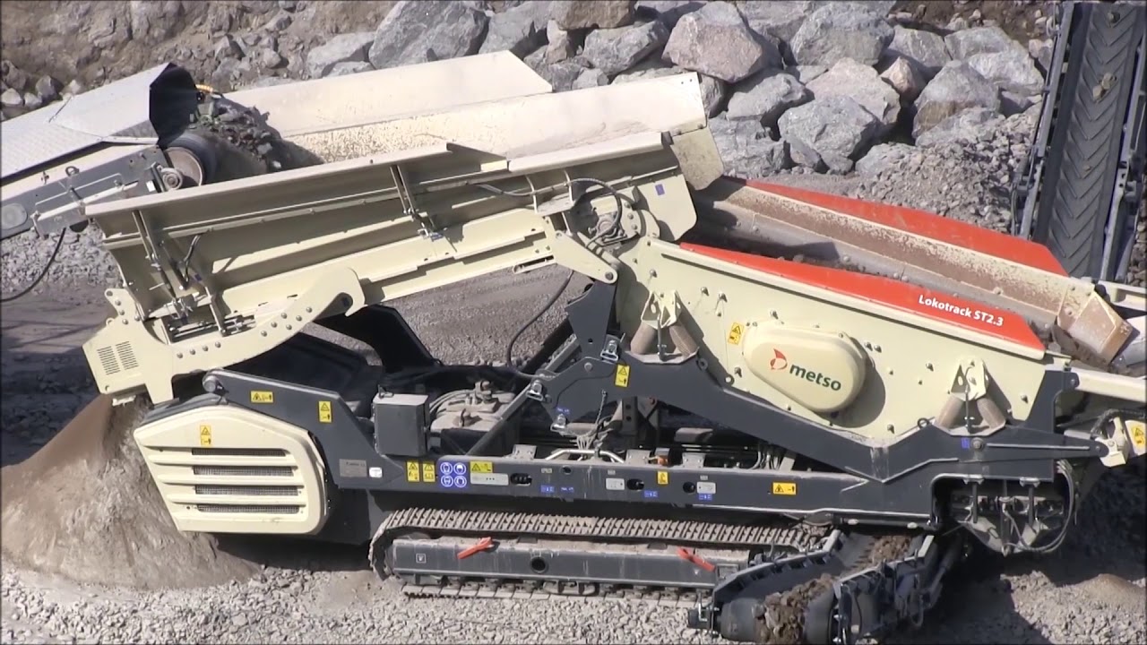 Metso Mobile Screen Metso's Lokotrack ST2.3 mobile screen - YouTube