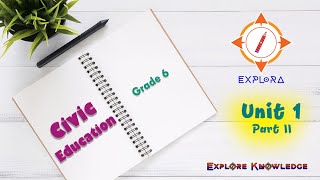 Civic Education | Grade 6 | English Medium | Unit 1 | Our School - Part 2