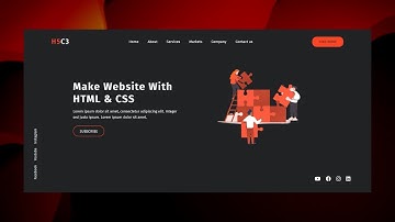 Create a Beautiful Landing Page Using HTML and CSS | CSS Tutorial