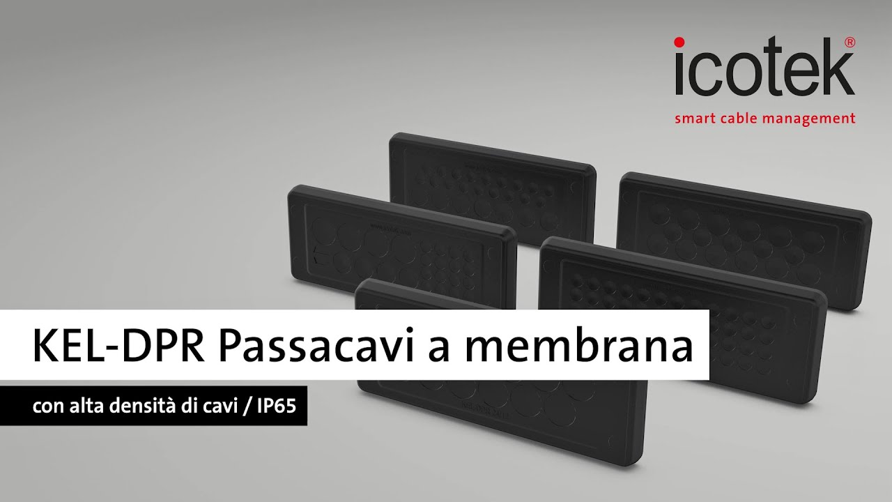 KEL-DPR Passacavi a membrana con alta densità di cavi / IP65 | icotek