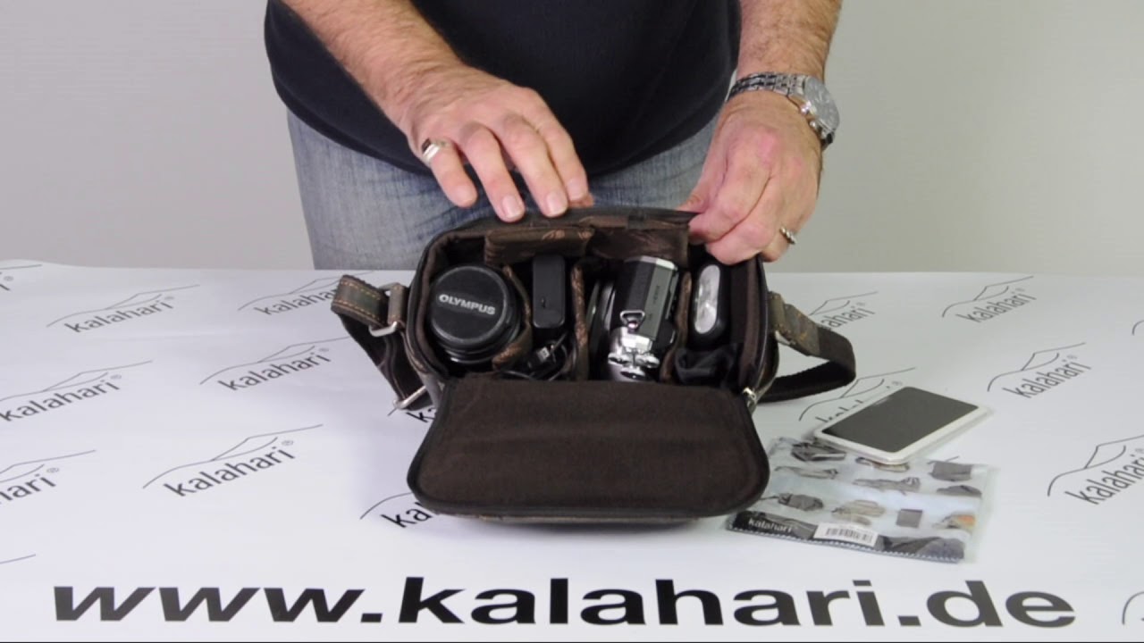 Update kalahari KAAMA L-13 Leder Fototasche