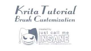 Krita Tutorial: Brush Customization